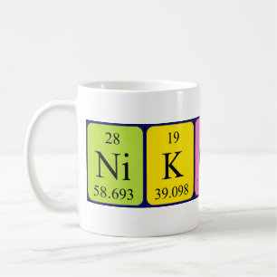 Nikoline periodic table name mug