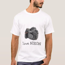 Nikon camera T-shirt