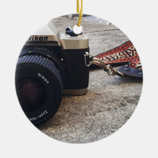 Nikon Film Camera Ceramic Tree Decoration