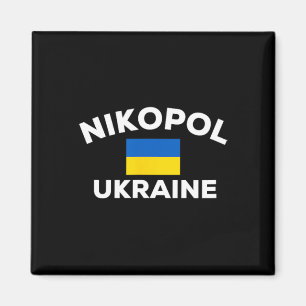 Nikopol Ukraine Ukrainian Flag Country City Touris Magnet