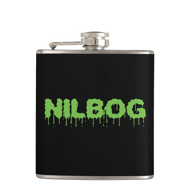 Nilbog Cult Movie Flask (Front)