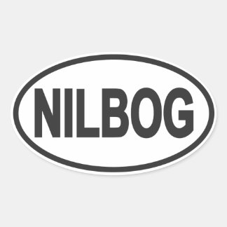 NILBOG euro oval Sticker