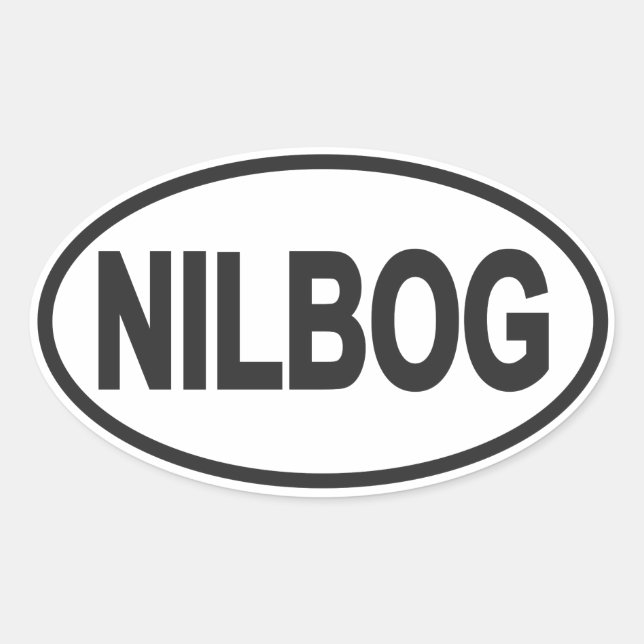 NILBOG euro oval Sticker (Front)