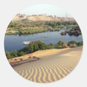 nile dunes classic round sticker