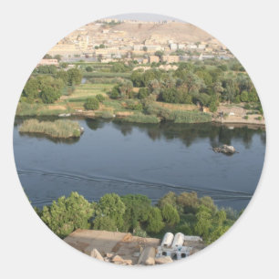 nile fiver classic round sticker