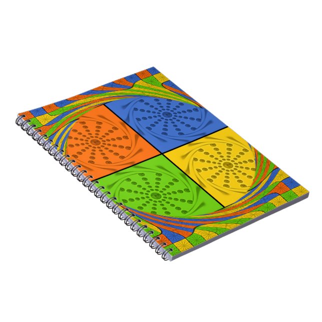 "Nile Horizon" Egyptian Pattern Square Art Notebook (Right Side)