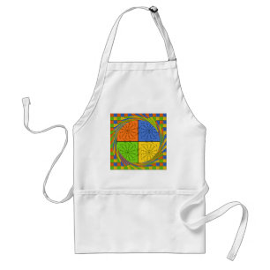 "Nile Horizon" Egyptian Pattern Square Art Standard Apron