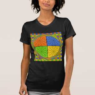 "Nile Horizon" Egyptian Pattern Square Art T-Shirt