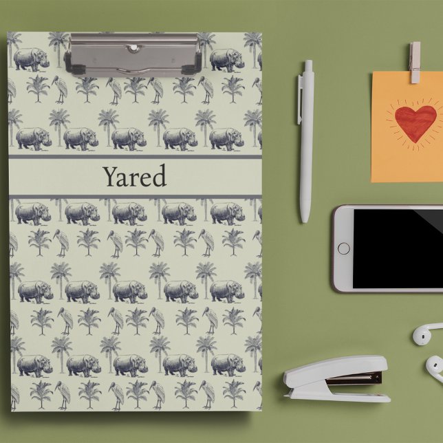 Nile River Botanical Pattern, custom Clipboard (Creator Uploaded)