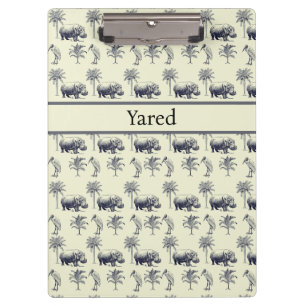 Nile River Botanical Pattern, custom Clipboard