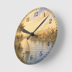 Nile River Wall Clock — Landscape Design