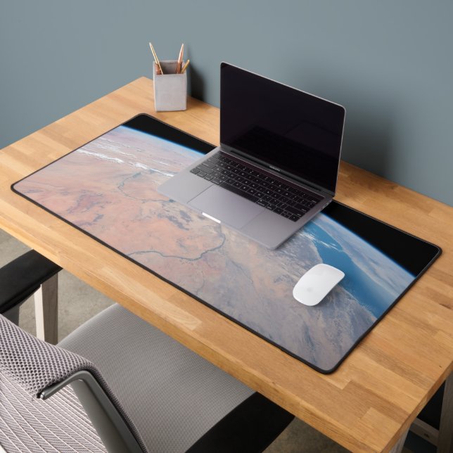 Nile River Winding Northward Next To The Red Sea Desk Mat (Office 2)