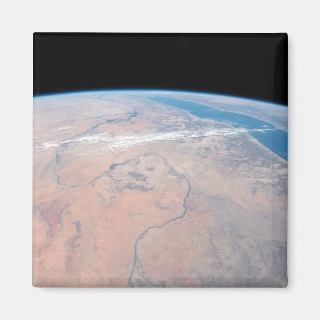 Nile River Winding Northward Next To The Red Sea Magnet (Front)