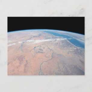 Nile River Winding Northward Next To The Red Sea Postcard