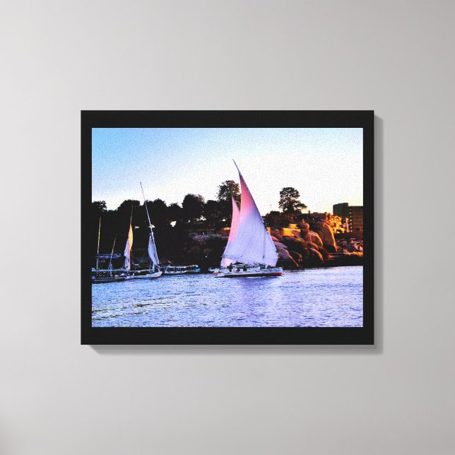 Nile Sailboats  Canvas Print (Front)