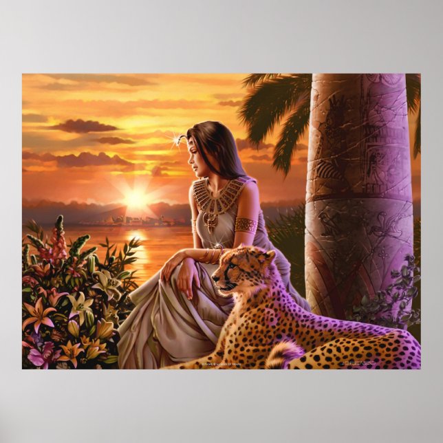 "Nile Sunset" Canvas Art Poster (Front)