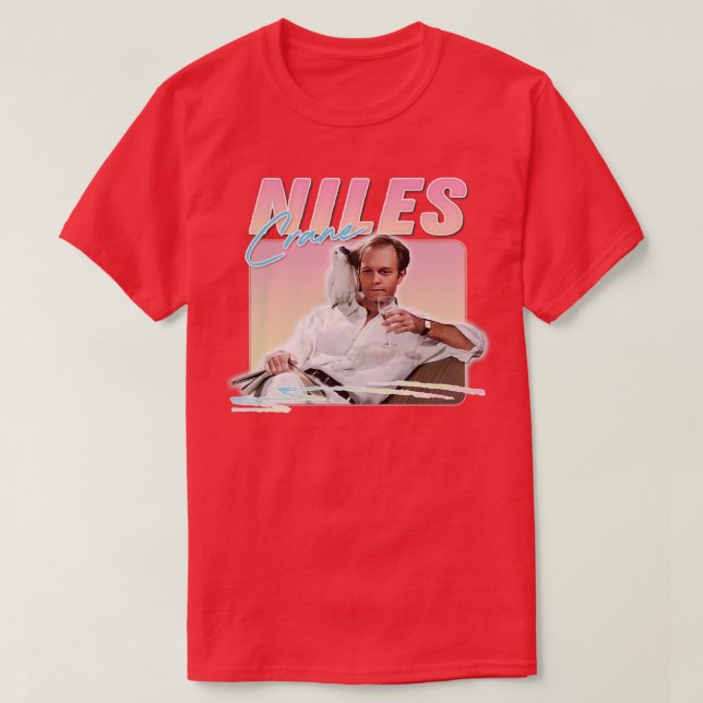 Niles Crane 90s Aesthetic Design T-Shirt (Design Front)
