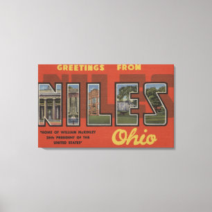 Niles, OhioLarge Letter ScenesNiles, OH Canvas Print
