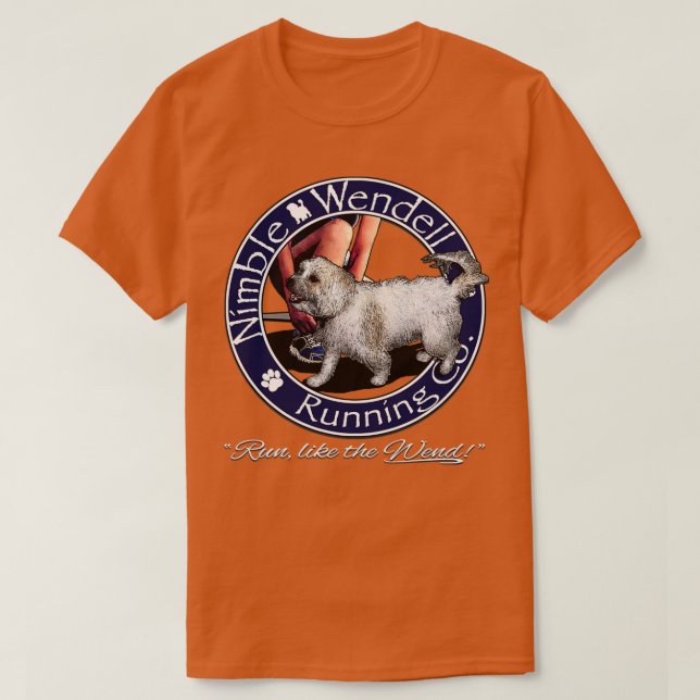 Nimble Wendell Running Co Painterlygray T-Shirt (Design Front)