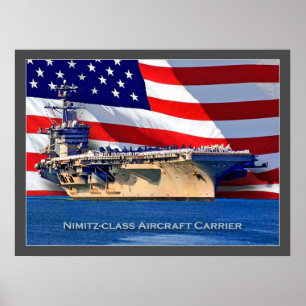 Nimitz-class Aircraft Carrier Navy Poster