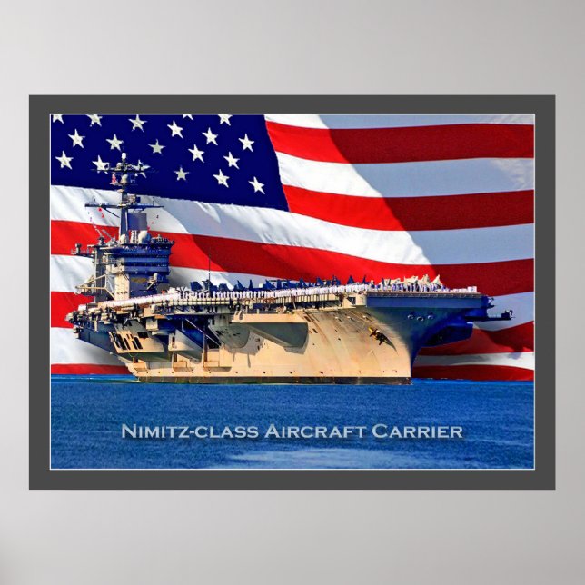 Nimitz-class Aircraft Carrier Navy Poster (Front)