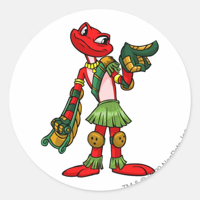 Nimmo Mystery Island Player Classic Round Sticker (Front)