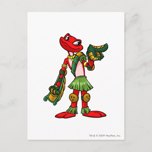 Nimmo Mystery Island Player Postcard (Front)