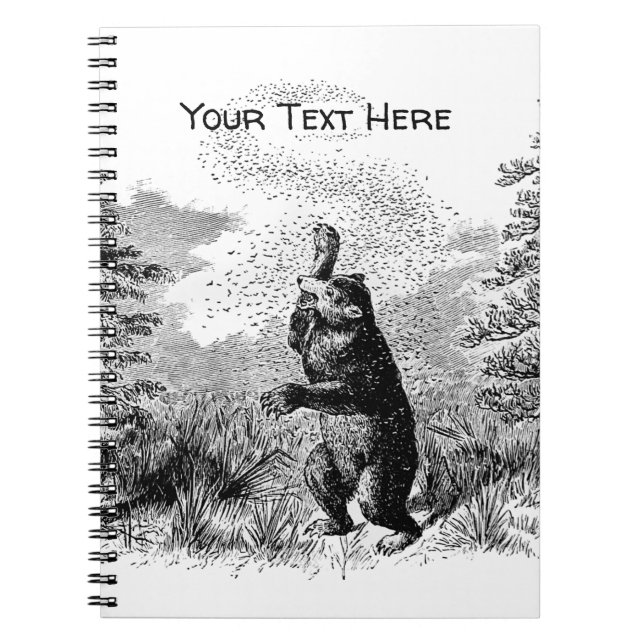 Nimrod - Bear and Bees  Notebook (Front)