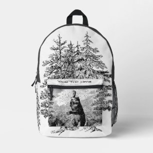 Nimrod - Bear and Bees  Printed Backpack