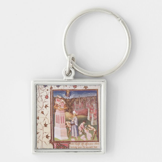 Nimrod Overseeing the Building of Tower of Key Ring (Front)