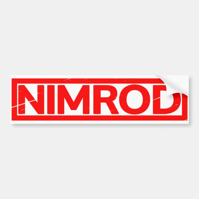 Nimrod Stamp Bumper Sticker (Front)