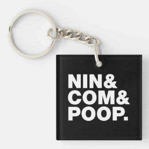 NIN & COM & POOP. KEY RING