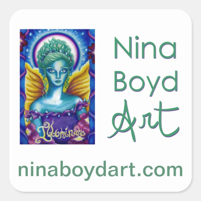 Nina Boyd Art sticker (square) (Front)