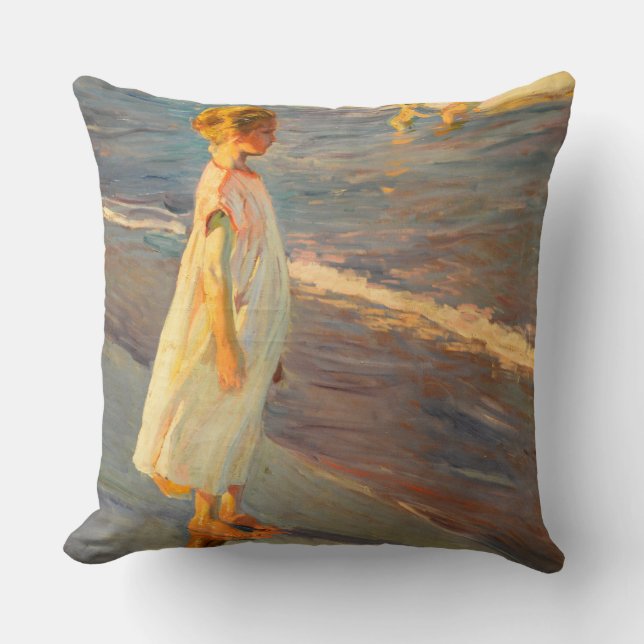 Niña by Joacquin Sorolla Cushion (Front)