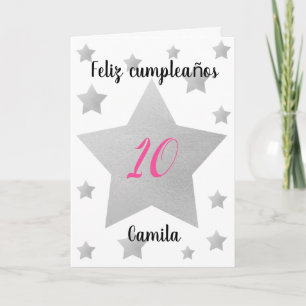 Niña Feliz Cumpleaños Card