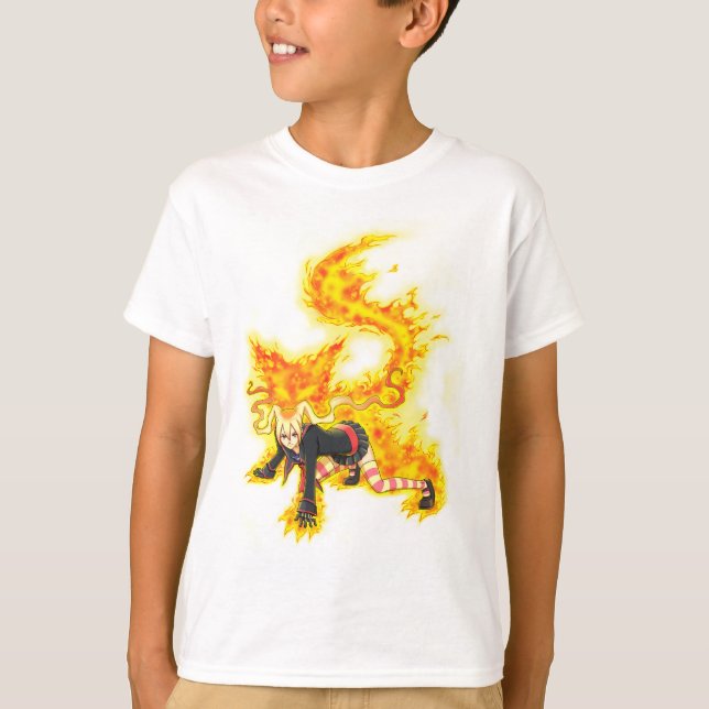 Nina Ferocious Fire Spirit Aura T-Shirt (Front)
