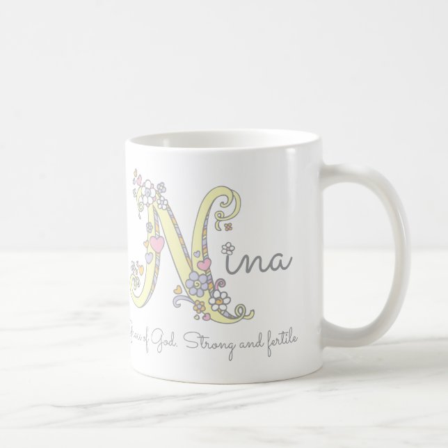 Nina name and meaning decorative mug (Right)
