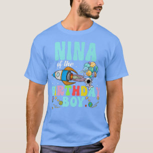 Nina Of The Birthday Astronaut Boy Space Party T-Shirt