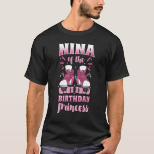 Nina of the Birthday Princess Roller Skates Skatin T-Shirt
