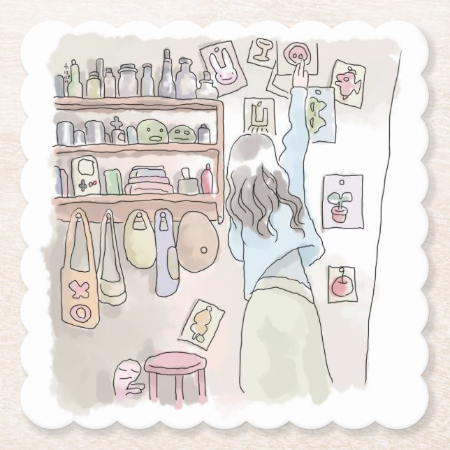 Nina Paper Coaster (Front)