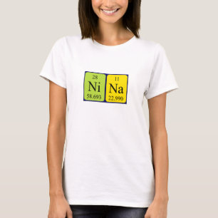 Nina periodic table name shirt