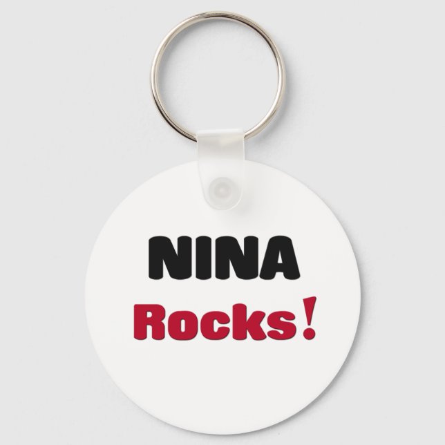 Nina Rocks Key Ring (Front)