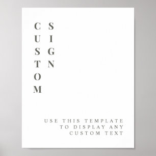 NINA Sage Green Minimalist Custom Editable Sign