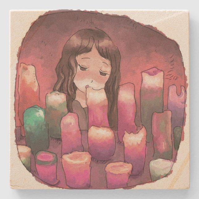 Nina Saku Stone Coaster (Front)