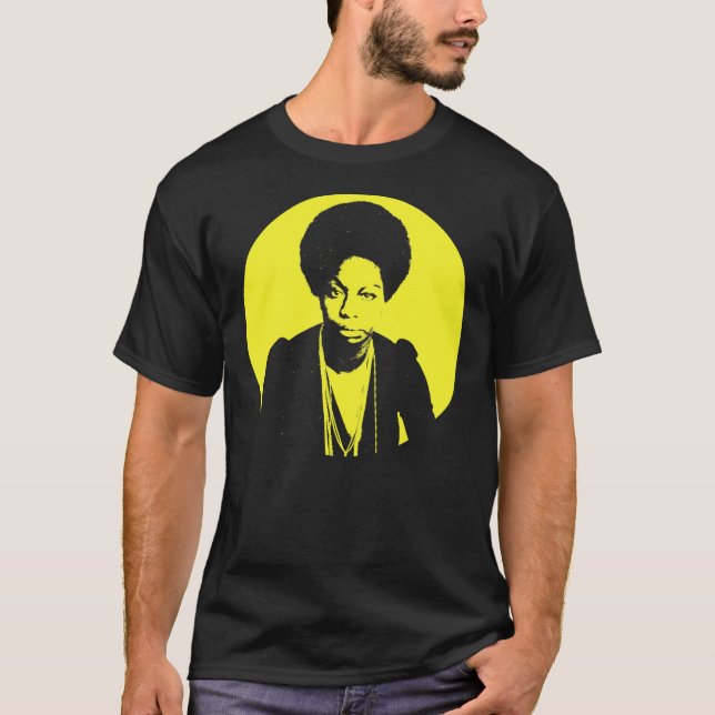 Nina Simone -  Jazz Lady (For Dark Background) Ess T-Shirt (Front)