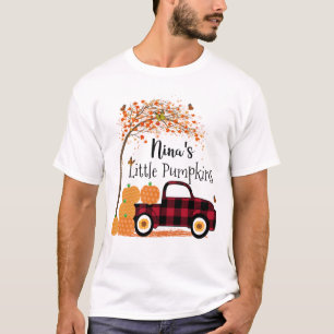 Nina's Little Pumpkins Red Truck Autumn T-Shirt