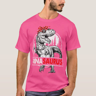 Ninasaurus T Rex Dinosaur Nina Saurus Mother'S Day T-Shirt