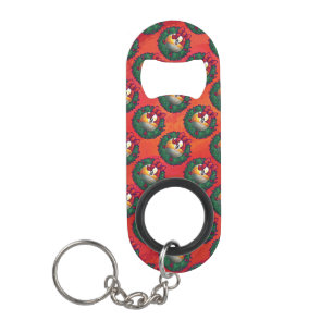 Nine Ball in Christmas Wreath Pattern on Red