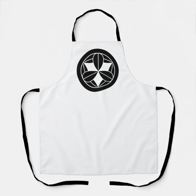 Nine bamboo leaves in circle apron (Front)