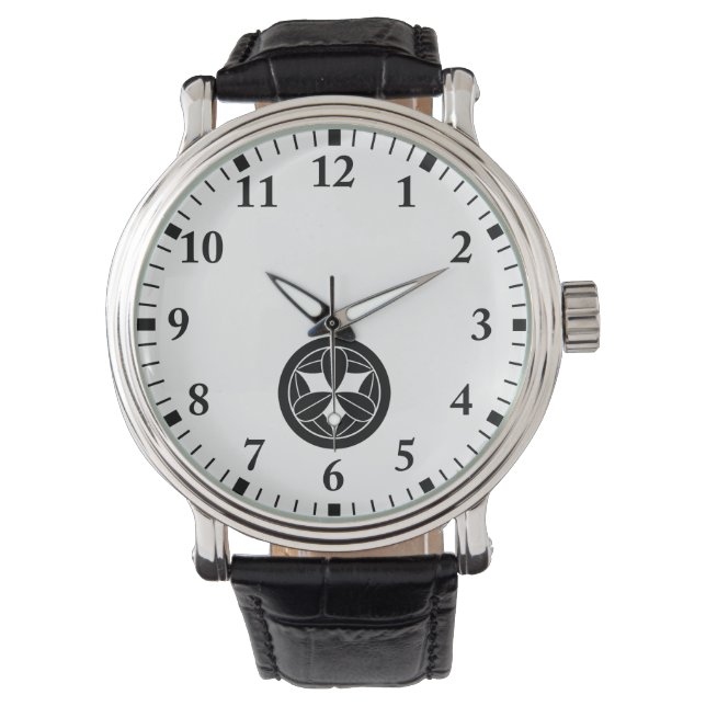 Nine bamboo leaves in circle watch (Front)